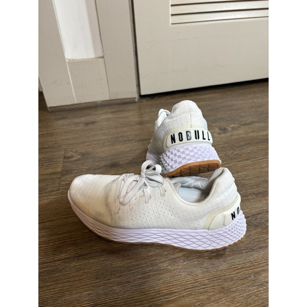 Nobull Shoes Womens Size 8 Allday 365 White Ripstop Training Sneaker
